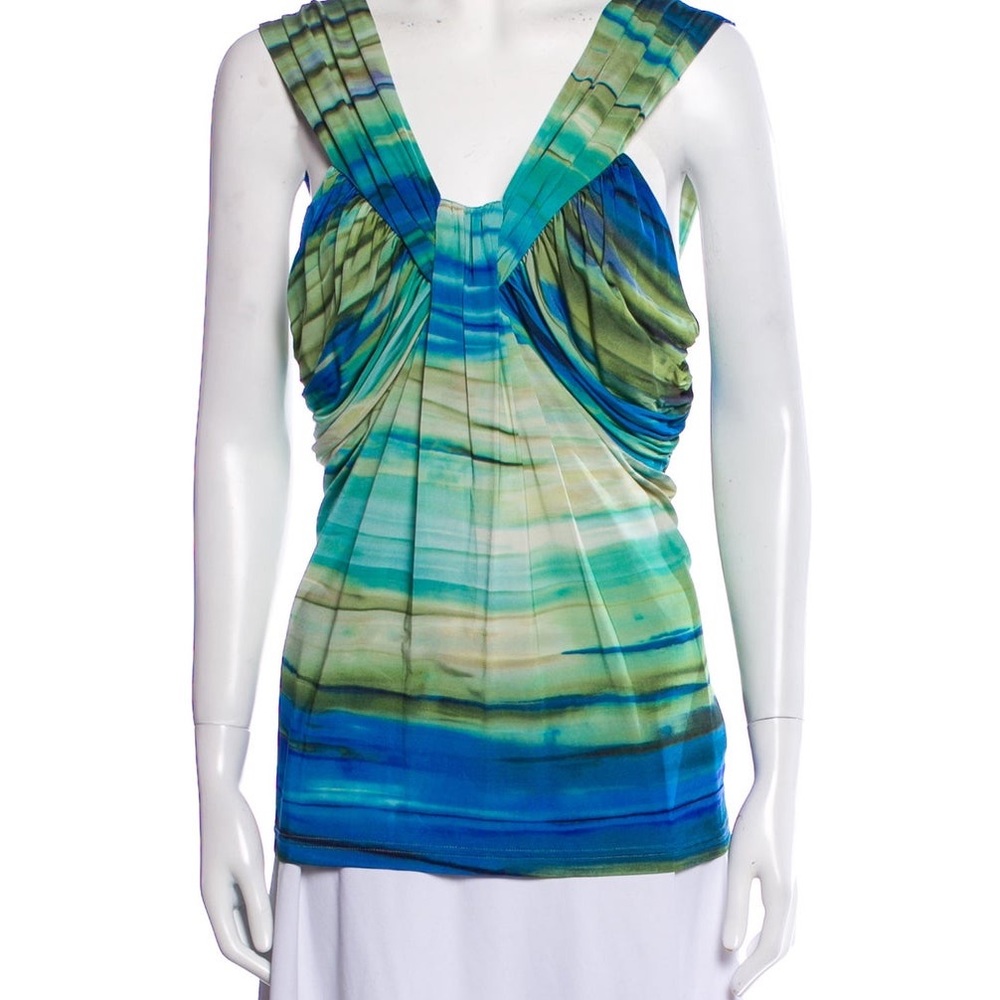 Escada printed V-neck Top